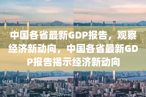 中國各省最新GDP報(bào)告，觀察經(jīng)濟(jì)新動(dòng)向，中國各省最新GDP報(bào)告揭示經(jīng)濟(jì)新動(dòng)向山東水清源環(huán)?？萍加邢薰? class=
