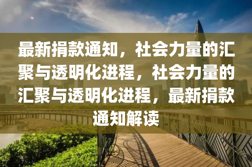 最新捐款通知，社會(huì)力量的匯聚與透明化進(jìn)程，社會(huì)力量的匯聚與透明化進(jìn)程，最新捐款通知解讀山東水清源環(huán)?？萍加邢薰? class=