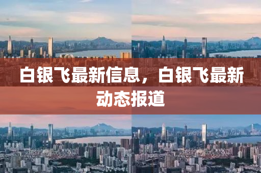 白銀飛最新信息，白銀飛最新動態(tài)報道山東水清源環(huán)?？萍加邢薰? class=